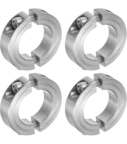 2 Pièces Collier D'arbre Fendu Double - Alésage 1 Pouce, Diamètre Extérieur 1-3/4 Pouce, Par Uxcell
