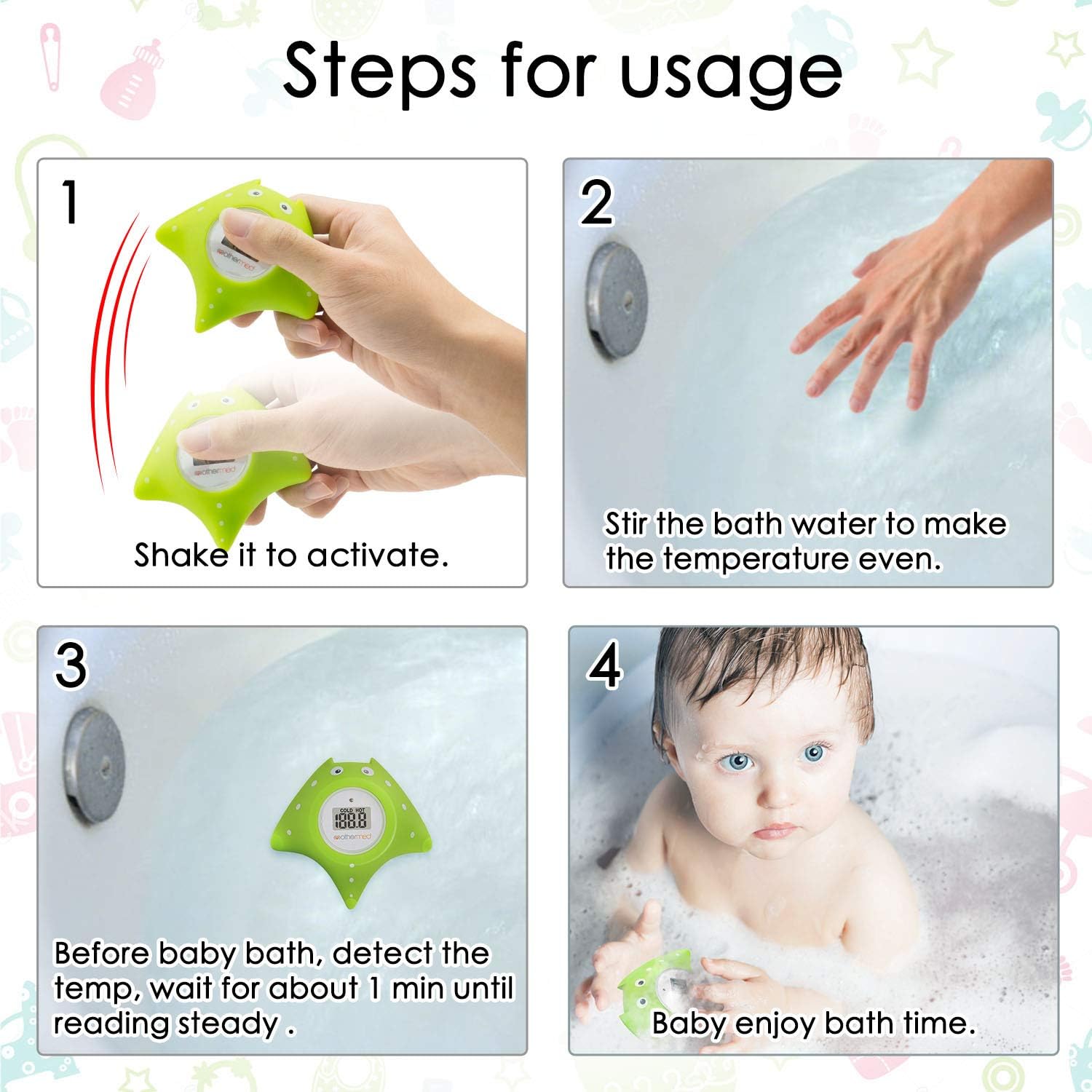 mothermed bath thermometer