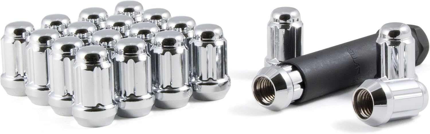 Gorilla Automotive 21133HT Small Diameter Acorn Chrome 5 Lug Kit (12mm x 1.50 Thread Size) Pack Of 20: Automotive