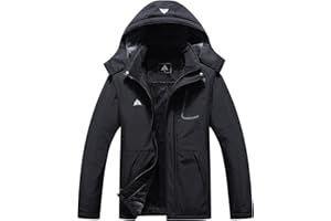 MOERDENG Women's Waterproof Ski Jacket Warm Winter Coat Outdoor Windbreaker Hiking Snowboarding Jacket