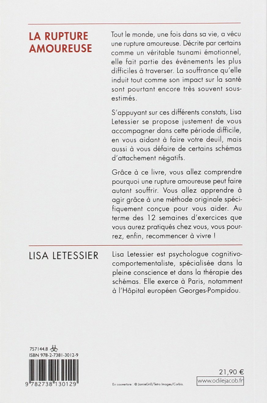 La Rupture Amoureuse S En Sortir Et Ne Pas Refaire Les Memes Erreurs Oj Psychologie French Edition Letessier Lisa Amazon Com Books