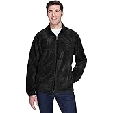 Harriton Men's 8 oz. Full-Zip Fleece 6XL BLACK