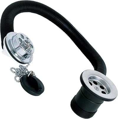 Deva FOV414 Plastic Bath Waste with Overflow Chrome 1-1/2 inch