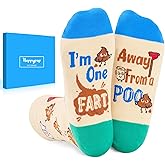 HAPPYPOP Funny Socks for Men Women - Fart Sarcastic Silly Socks, American Flag USA Gifts
