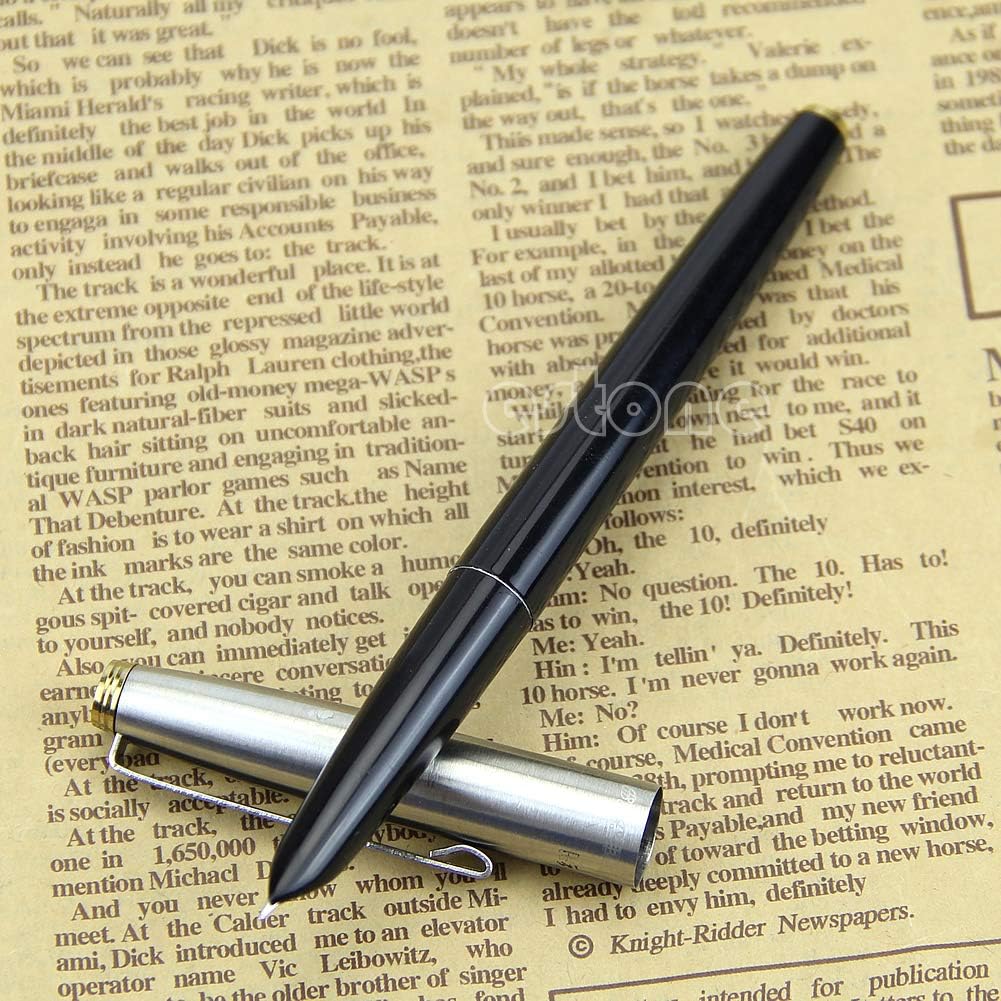 MOMU Hot Green Hero 329 Stainless Cap Fountain Pens Nice Gift