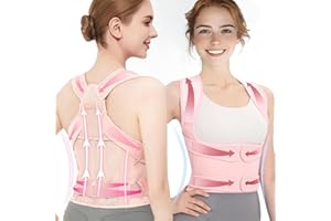 ARISTUDVIO Back Brace Posture Corrector for Women,Adjustable Full Back Support and Shoulder Straightener,for Back Pain Relief,Hunchback Correction,Scoliosis,Thoracic Spine,Posture Trainer（Pink/Medium)