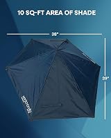 Sport-Brella Versa-Brella Adjustable Umbrella 360° 4-Way Tilt UPF 50+ Midnight view 3