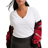Torrid Women's Plus Size Girlfriend Signature Jersey Vneck Tee