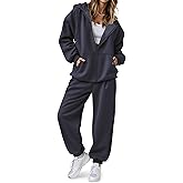 SHESHOW Fall Outfits for Women Oversized Zip up Hoodie Sweatshirt Jogger Sweatpants 2 Piece Sweatsuits Lounge Sets