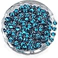 LPBeads 2000 Pieces SS20 Blue Zircon Hotfix Rhinestones Flatback Round Crystal Glass Rhinestones Gems for Crafts Nail Face Art Clothes Shoes Bags DIY