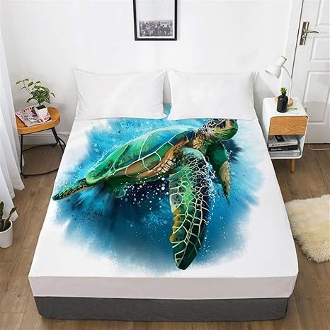 Amazon ベッドシーツ 3dフィットシートベッドマットレスフィットカバーカスタムデザインベッドリネンシーツシーツ動物海イルカプリント寝具 Color K Size 0x0 Deep 30cm 敷きふとんカバー オンライン通販