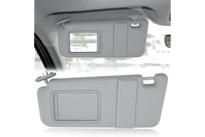 BAYUIHON Left Driver Side Sun Visor SunVisor Fits for Toyota Venza 2009-2016 with Light and Sunroof Replace 74320-0T022-B1,(G