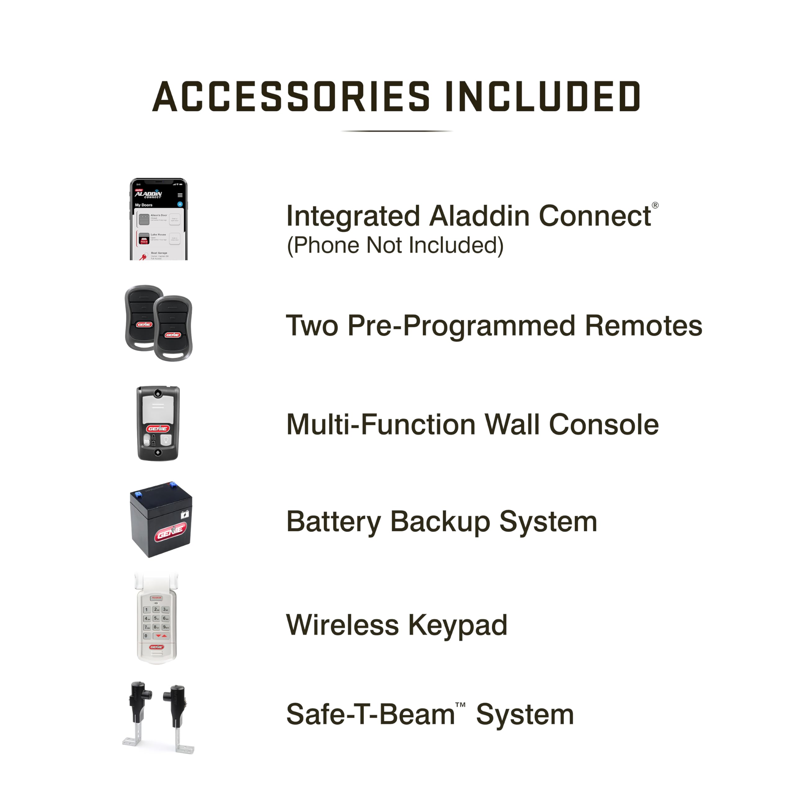 Genie StealthDrive 7155 Connect Smartphone-Controlled Belt Drive Garage Door Opener - 1 Each - View 10