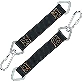 Aoneky 9.84inch 2-Pack Hammock Tree Straps, Heavy Duty Hanging Kit, Swing, Hammock Suspension Straps (Black)