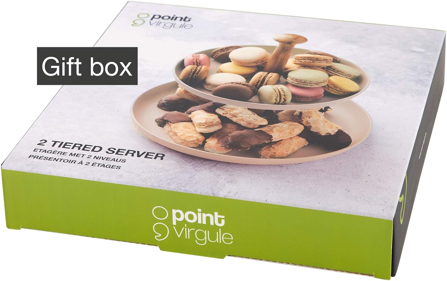 Cupcake Et Macarons Bonbons Presentoir A Gateau A 2 Etages Assiette Deco Gris En Fibre De Bambou Pour Desserts Cuisine Maison Vaisselle Et Arts De La Table Dwteam In