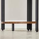 VASAGLE 5 Tier Corner Bookcase Industrial Style Rustic Brown Black LLS803B01 view 8