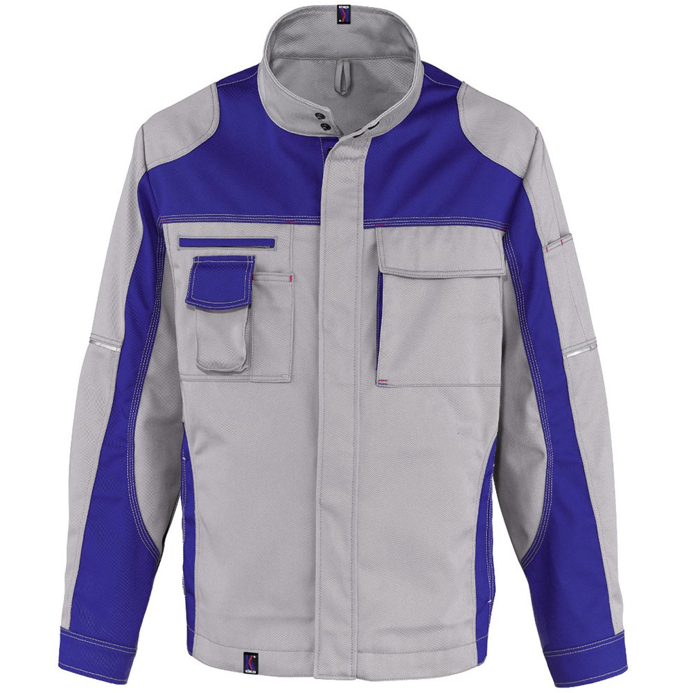 Kubler 10453315-9546-58 Size 58 "Classiq Image Vision" Jacket - Grey/Cornflower Blue