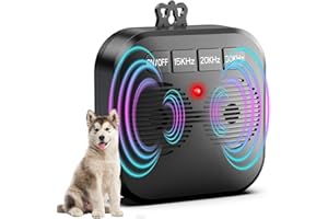 ALKD Anti Barking Deterrent Device, Rechargeable Ultrasonic Barking Silencer with 3 Modes, Safe & Humane Anti Barking Device for Dogs Indoor & Outdoor Use