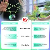 MAGICYOYO K2 Crystal Yoyo Dual Purpose Beginner to Unresponsive Black Green view 6