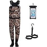 RIVERWANDPROT Neoprene Fishing Waders with Boots for Men, Waterproof Chest Waders, Hunting Clothes, Fishing Bibs Wading Pants