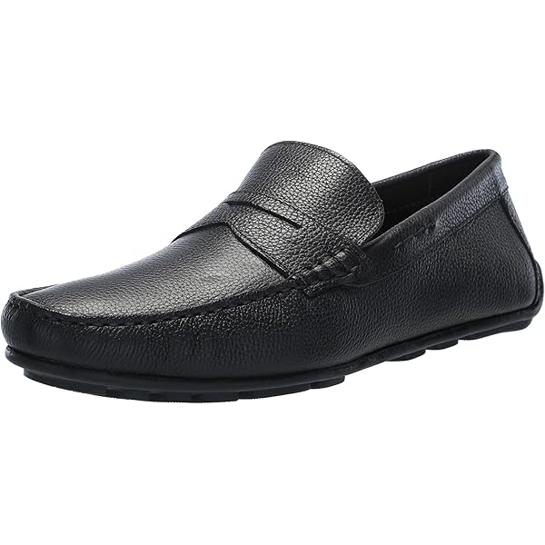 MARC JOSEPH NEW YORK Men's Penny Loafers - Genuine Leather Driving Moccasins Brazil Made