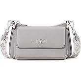 kate spade new york womens Double Up Colorblocked Pebbled Leather Crossbody