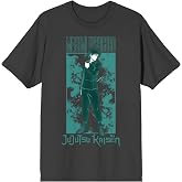 Bioworld Jujutsu Kaisen Megumi Fushigoro Adult Charcoal Crew Neck Short Sleeve T-Shirt