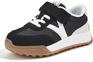 LUCKY STEP Kids Sneakers for Girls Boys Colorful Storybook Lightweight Running Shoes Hook and Loop Walking Anti-Slip Casual Shoes Athletic Unisex-Child Toddler