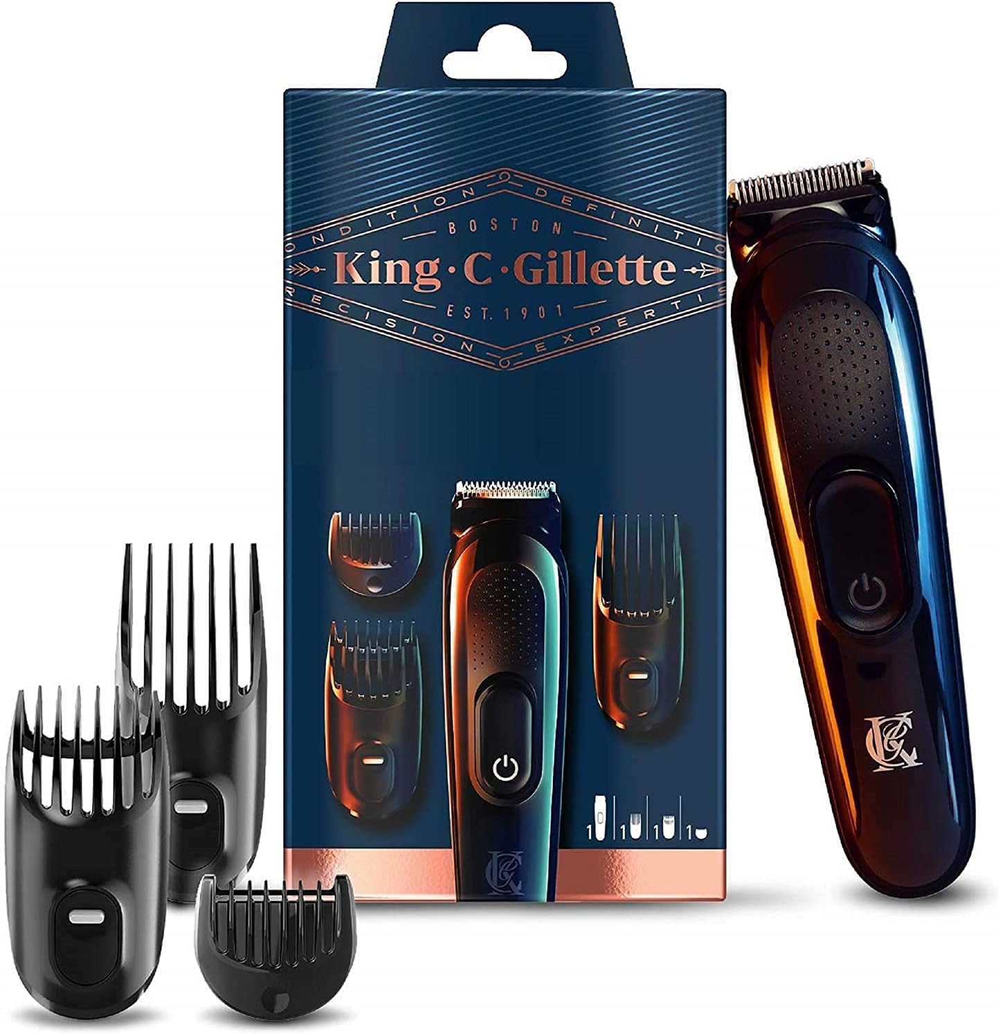 King C. Gillette Cordless Men’s Beard Trimmer Kit with Lifetime Sharp