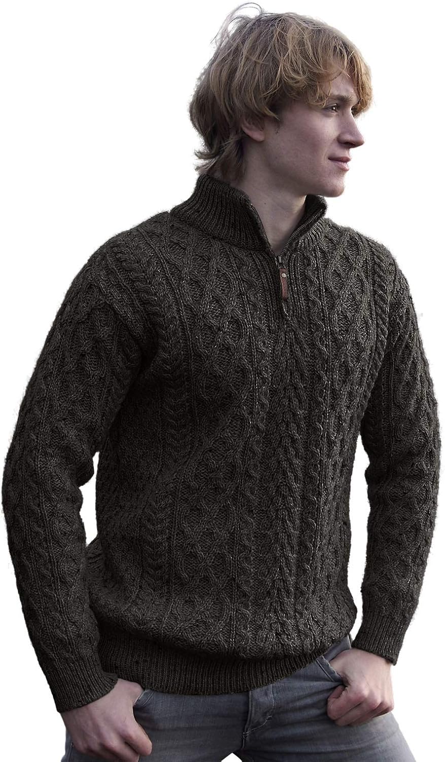 West End Knitwear Merino Wool Half Zip 
