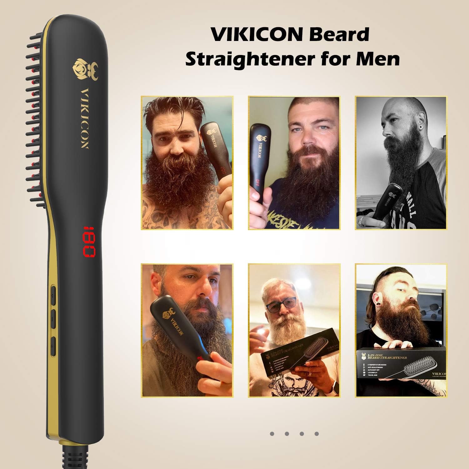 vikicon beard straightener