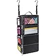 esouler Suitcase Organizer,Travel Packing Organizers Portable Hanging Travel Shelves Collapsible luggage organizers for suitcase Black army green