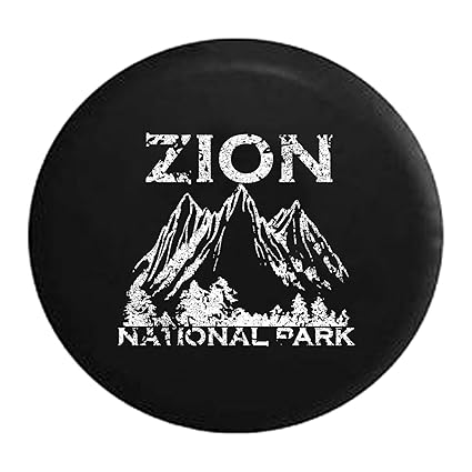  Distressed Spare Tire Cover Zion National Park