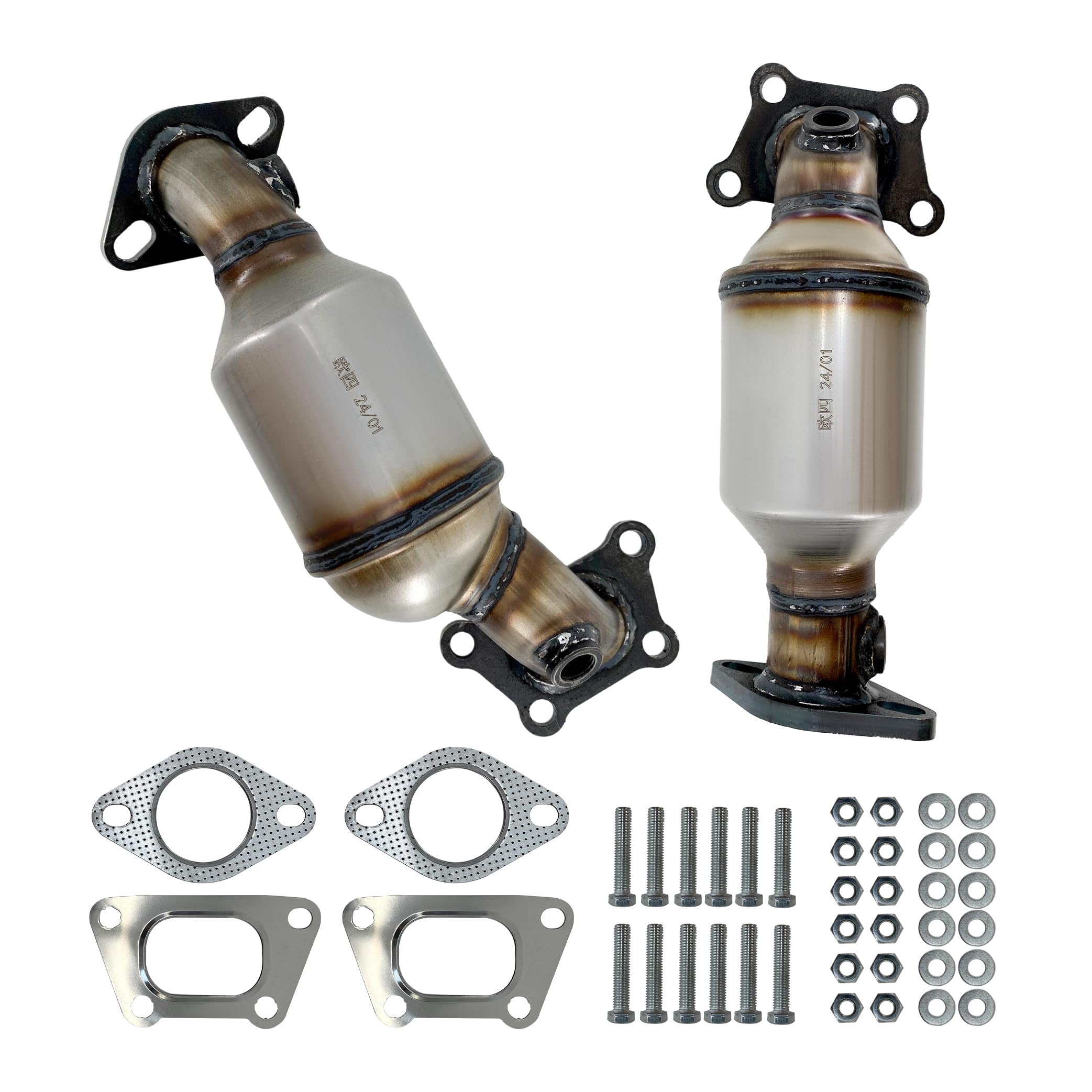 Photo 1 of Hodflop FCE048 FCE049 Front Left & Right Catalytic Converter Fits for Cadillac XTS 3.6L 2014-2019, for Chevy Impala 3.6L 2014-2019 674-048 674-049 (1 Pair)