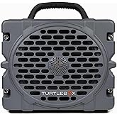 Turtlebox Grande: Loud! Outdoor Portable Bluetooth 5.4 Speaker | Rugged, Waterproof, Ultra-Portable | Plays to 126db, Deep Bass, Shockproof, Unlimited Pairing for Full Stereo Experience, Gray