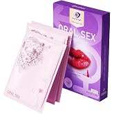 Flavored Dental Dam Oral Barrier 3 Pack &ndash; Ultra Thin 0.07mm Latex Oral Protection Sheets with Ear Hook &ndash; Strawberry Vanilla Blueberry Assorted Flavors &ndash; Safe Oral Hygiene Barrier for Couples