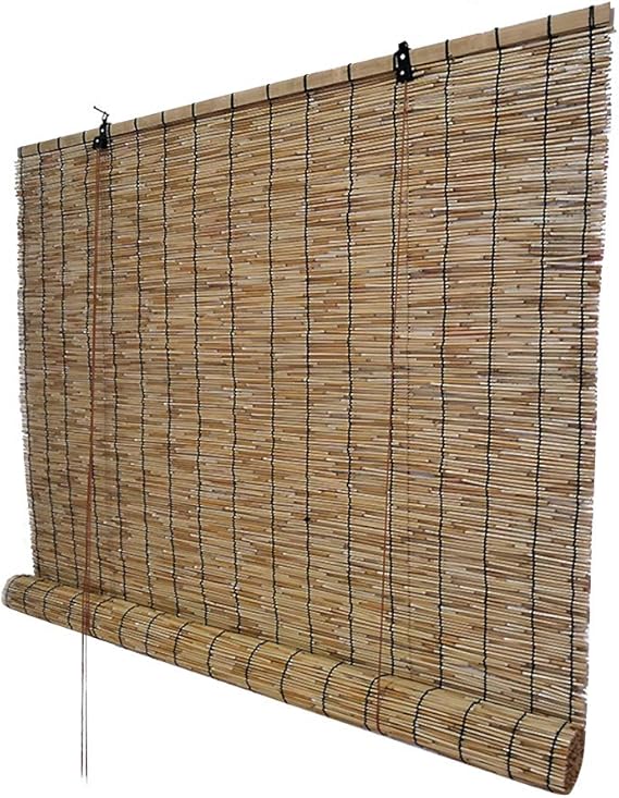 Bamboo Roller Blinds Indoor and outdoor Natural Reed Blinds lifting Decorative shutters Sun