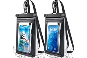 ANLEDDA 2 Pack Waterproof Phone Pouch Floating Large Waterproof Cellphone Dry Bag Case for iPhone 14 13 12 11 Pro Max XS XR X Galaxy S21 Samsung S22 Up to 7", PVC IPX8 Underwater HD Touch Phone Protector