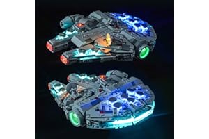 BrickBling LED Light Only Compatible with Lego A New Hope Millennium Falcon 25th Anniversary Buildable Starship 75375 - Light Kit Only, Not Come with Model