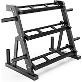 Synergee 3 Tier Rack &ndash; Dumbbells Barbells Plates All in One