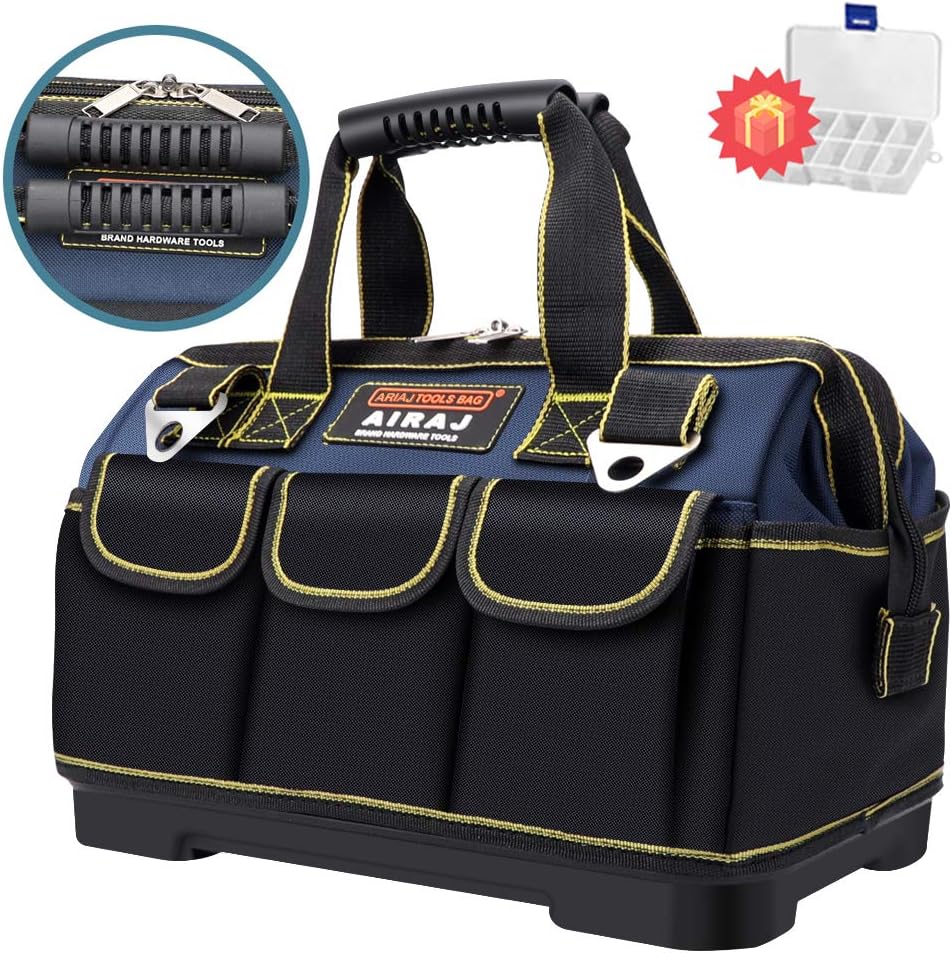 AIRAJ 18 in Close Top Tool Bag Double Fabric Large Storage Bag with