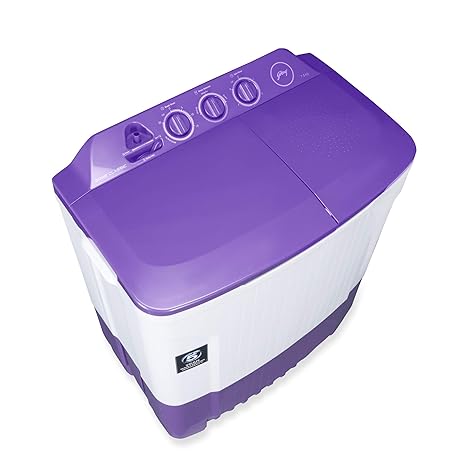 Godrej 7.5 Kg Semi-Automatic Top Loading Washing Machine (WS EDGE CLS 7.5 PN2 M ROPL, Royal Purple)