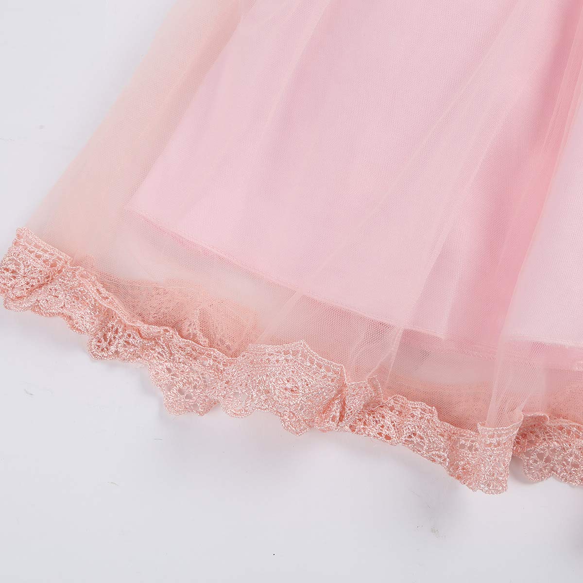 Abito Da Battesimo Bimba AHAHA - Vestito Principessa In Raso Con Cappello E Scollo A Barchetta - Foto 10