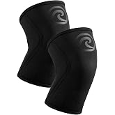 Rehband 5mm Knee Sleeves for Functional Training, Cross-Training &amp; Powerlifting, Weightlifting Knee Support made of Neoprene, Unisex, Colour:Carbon/Black - 1 Pair, Size:Medium