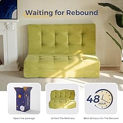 MAXYOYO Tri-Fold Mattress, 6 Inch Tufted Folding