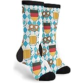 NGFF Patriots Oktoberfest Flag Men Women Casual Crazy Funny Athletic Sport Colorful Fancy Novelty Graphic Crew Tube Socks