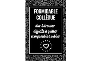 Formidable Collègue: Carnet de Note, idée cadeau depart collegue Travail femme , cadeau départ retraite humoristique , Altern