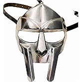 ALADEAN MF Doom Gladiator Face Mask Fantasy Party Costume Roman Gladiators Arena Maximus Helmet mf doom Movie viking Prop (Gladiator Mask)