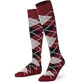 Mysocks Unisex Knee High Long Socks Argyle