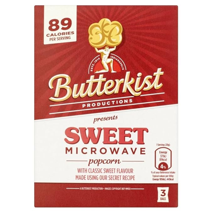 Butterkist Palomitas De Microondas - Dulce (3 Por Paquete - 270g ...